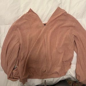 Pink long sleeve sweater